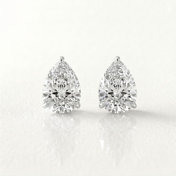 Pear Diamond Studs