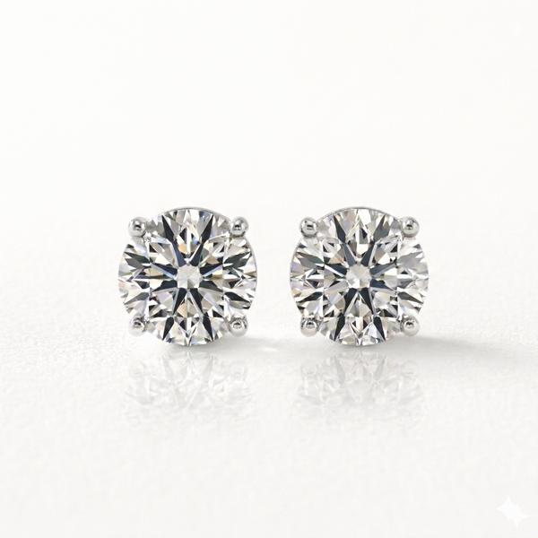 Round Diamond Studs