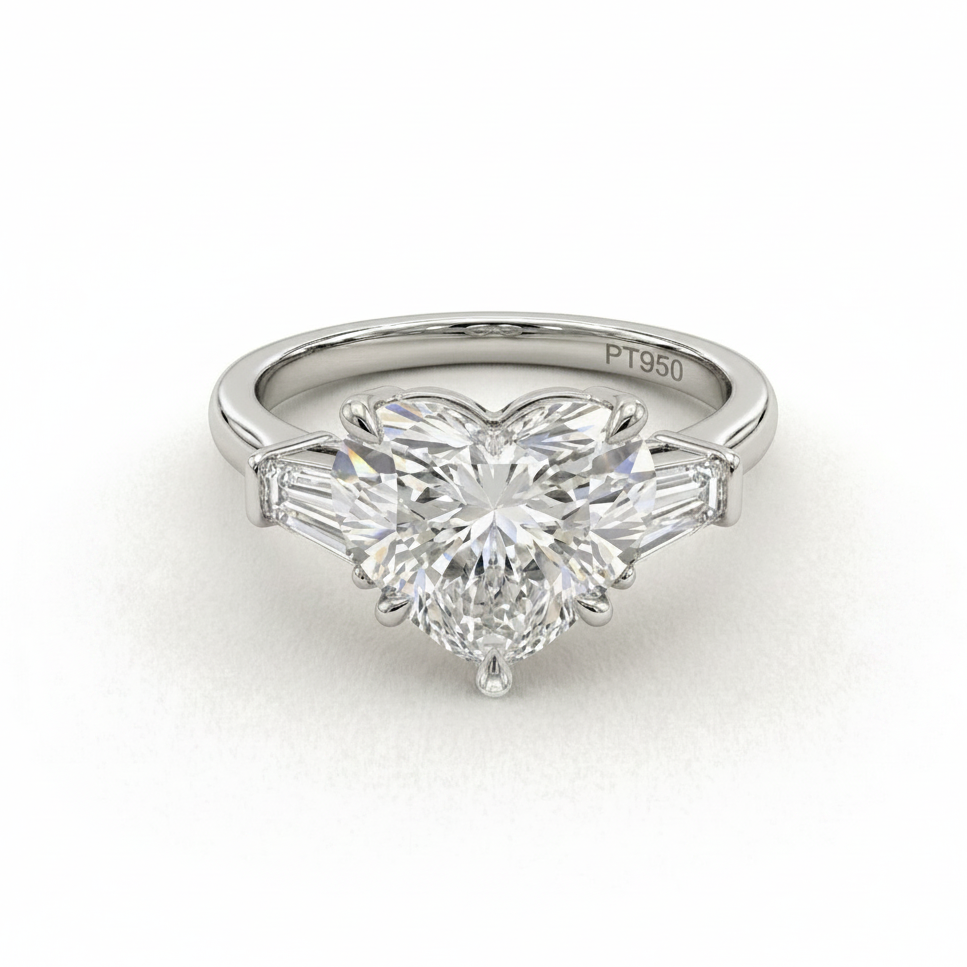 Heart Trilogy Engagement Ring