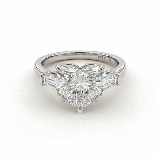 Heart Trilogy Engagement Ring