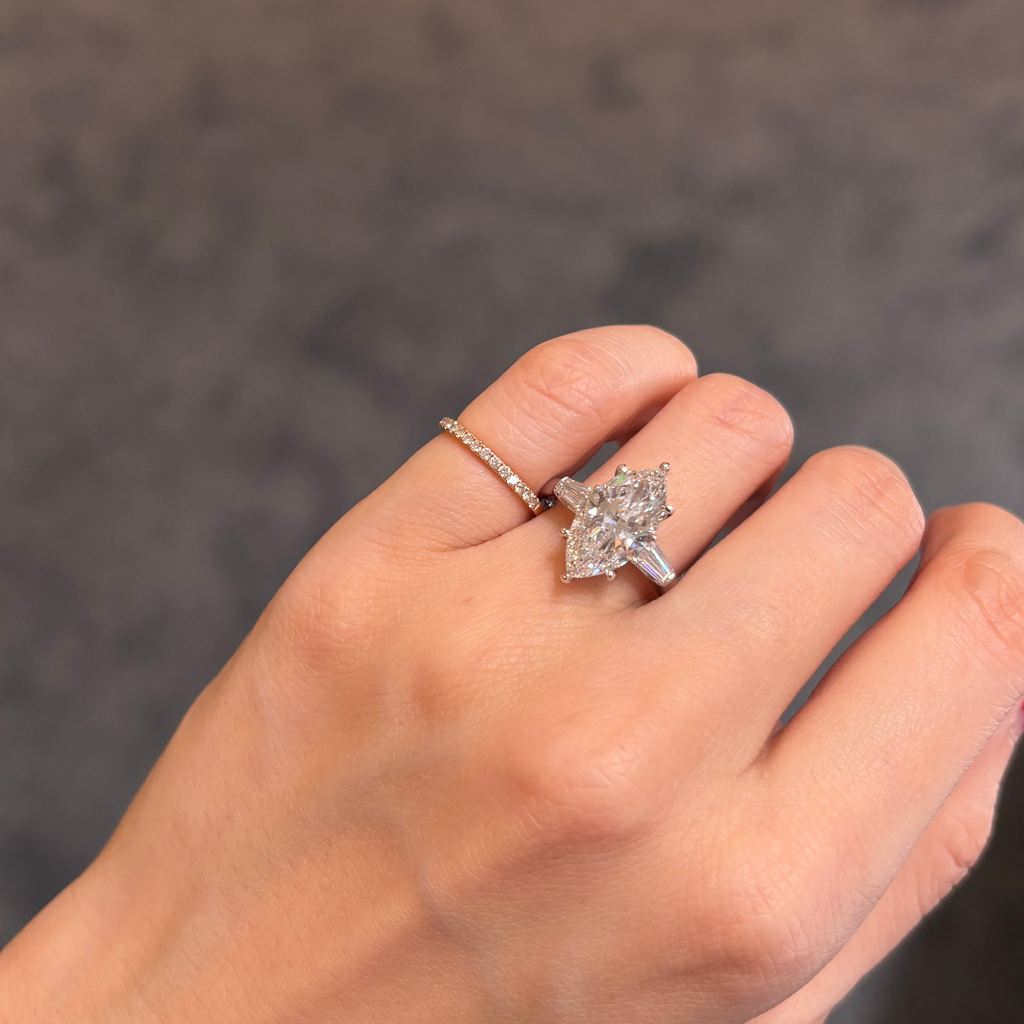 Marquise Trilogy Engagement Ring
