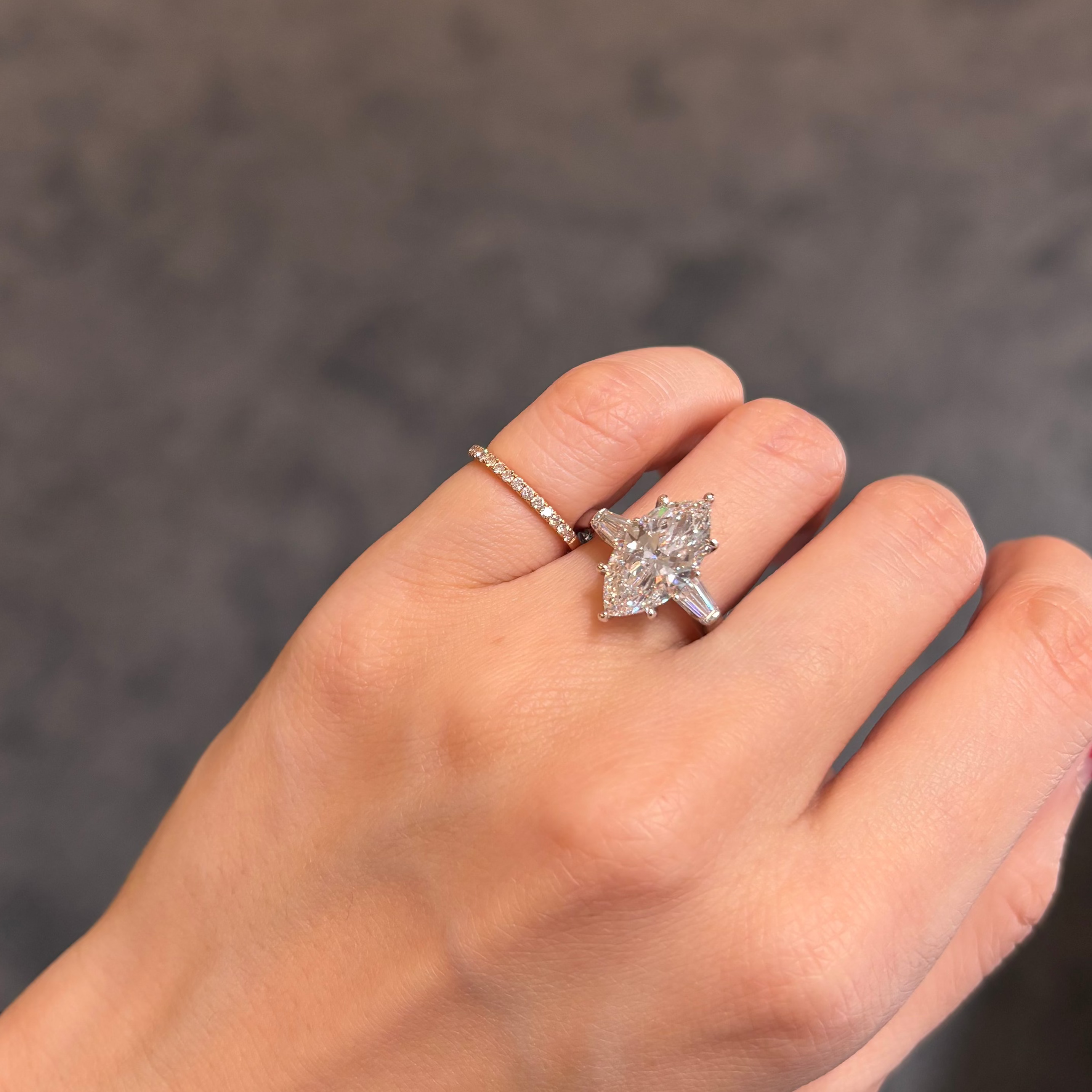 Marquise Trilogy Engagement Ring