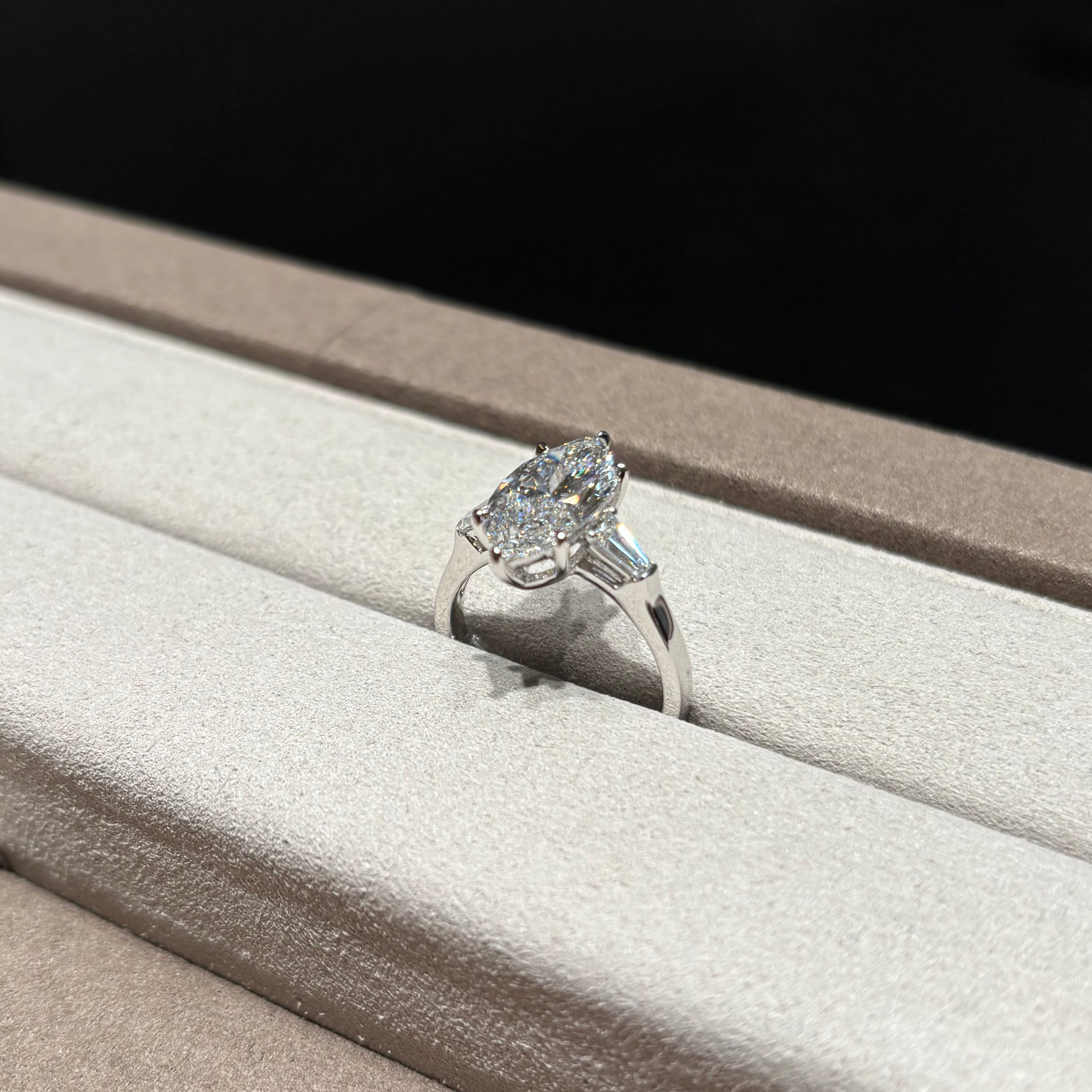 Marquise Trilogy Engagement Ring