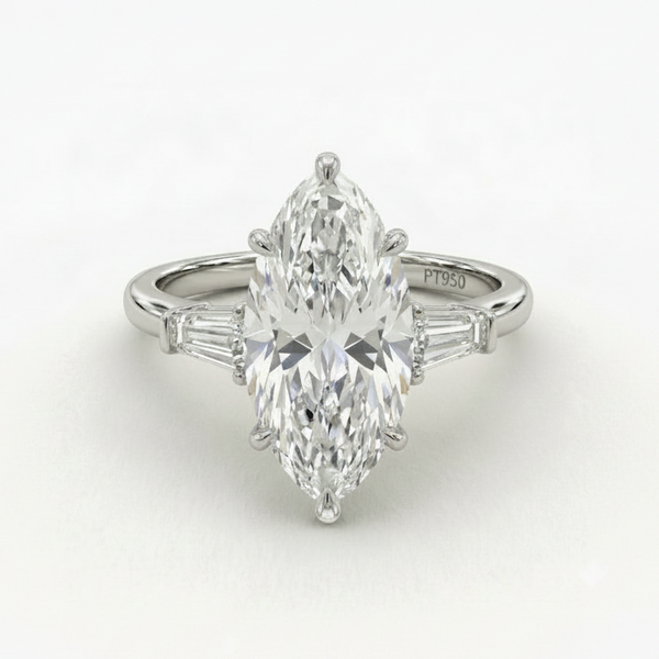 Marquise Trilogy Engagement Ring