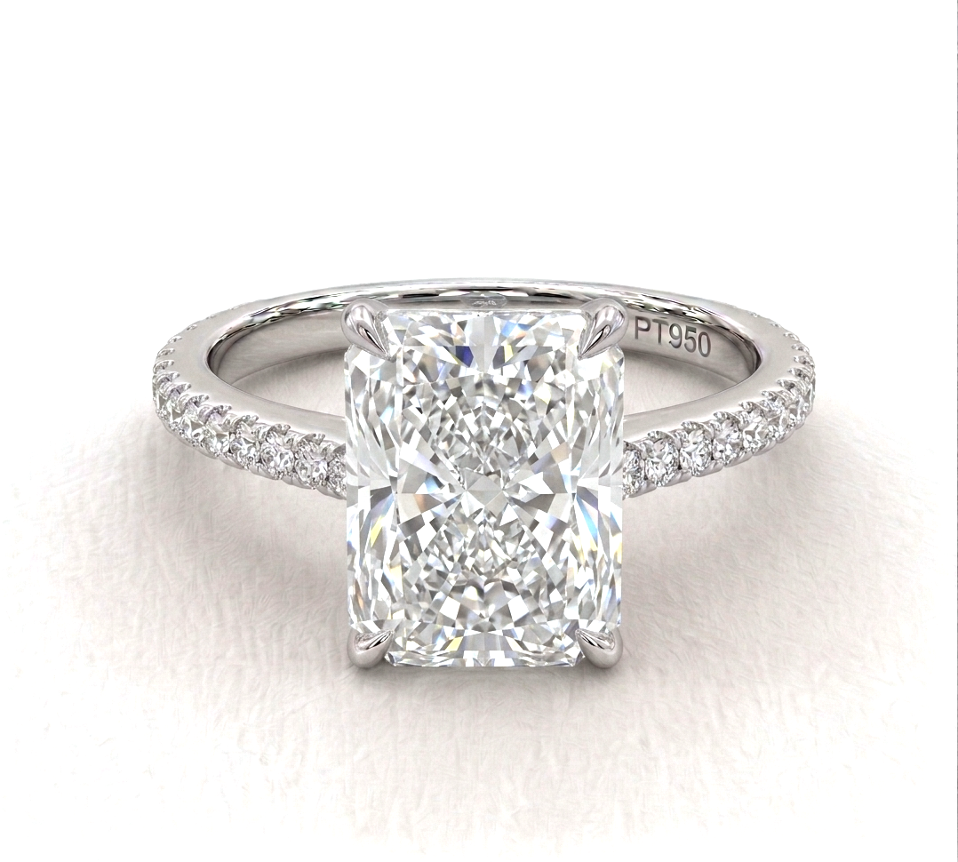 Radiant Engagement Ring