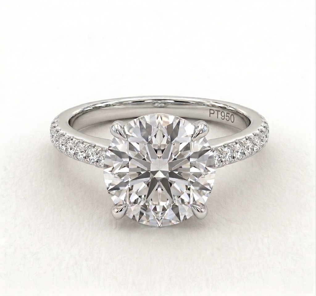 Round Engagement Ring