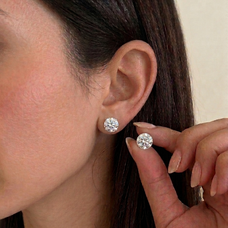 Round Diamond Studs