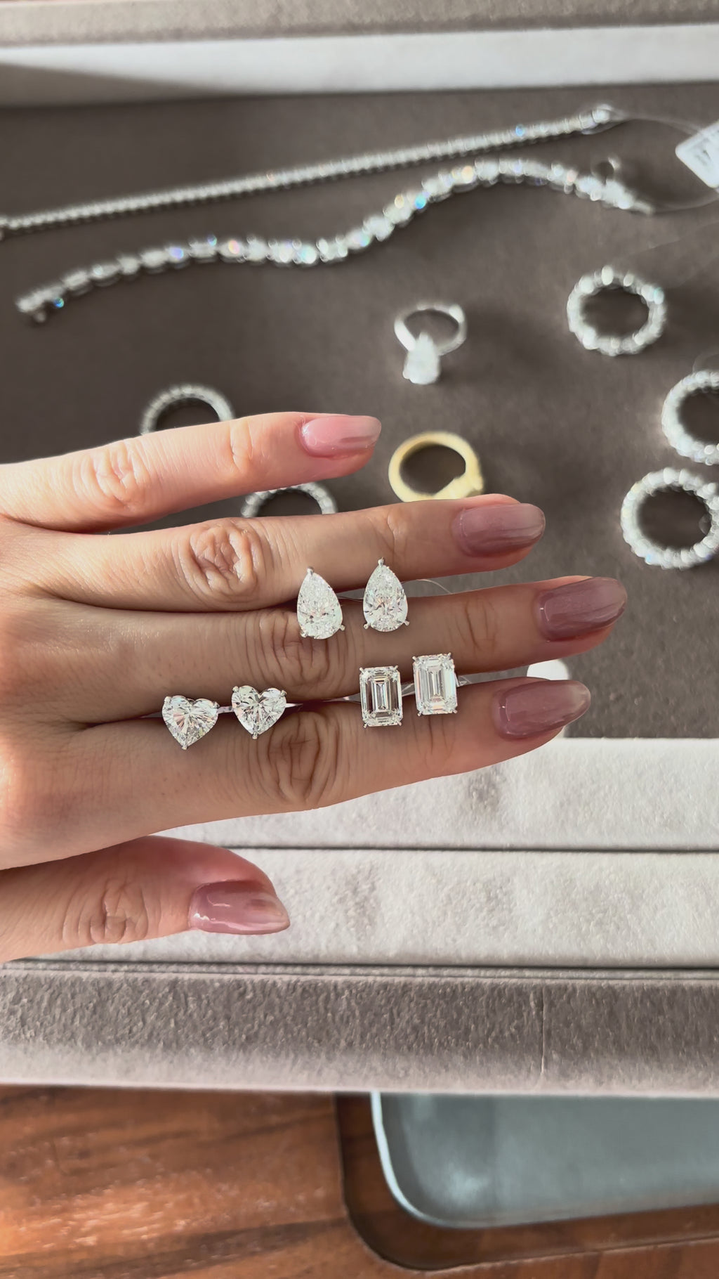 Pear Diamond Studs
