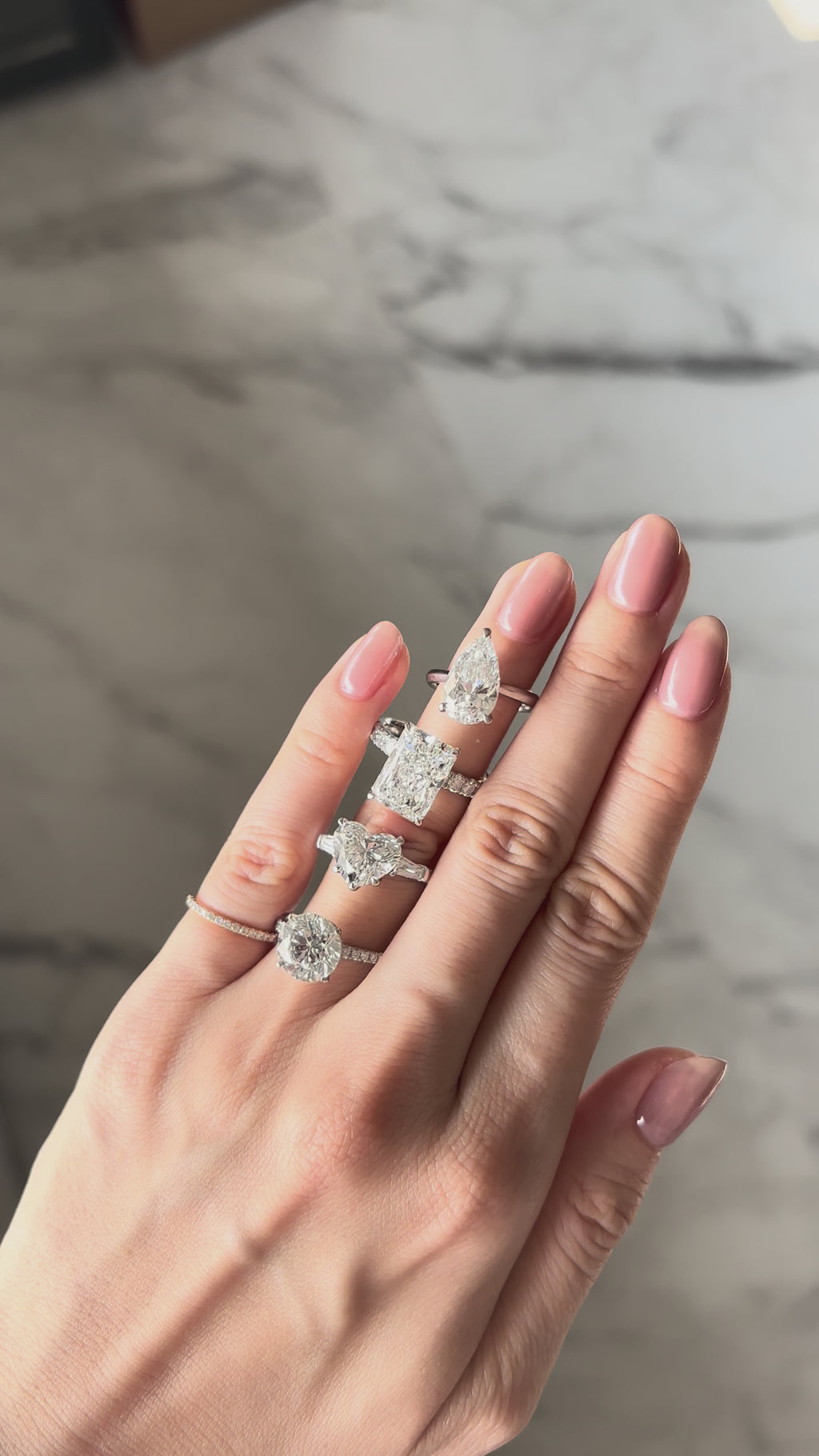 Round Engagement Ring