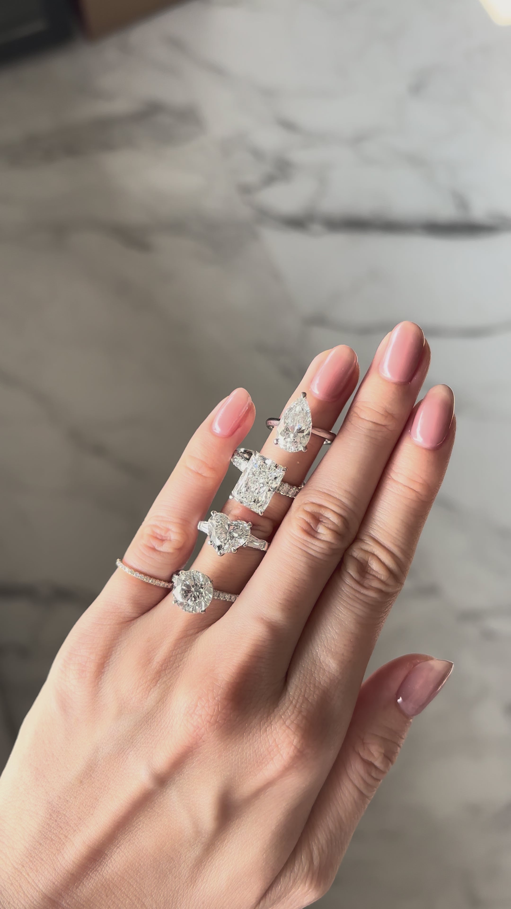 Round Engagement Ring